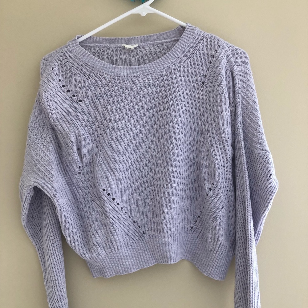 Light purple, Garage cropped sweater, Small